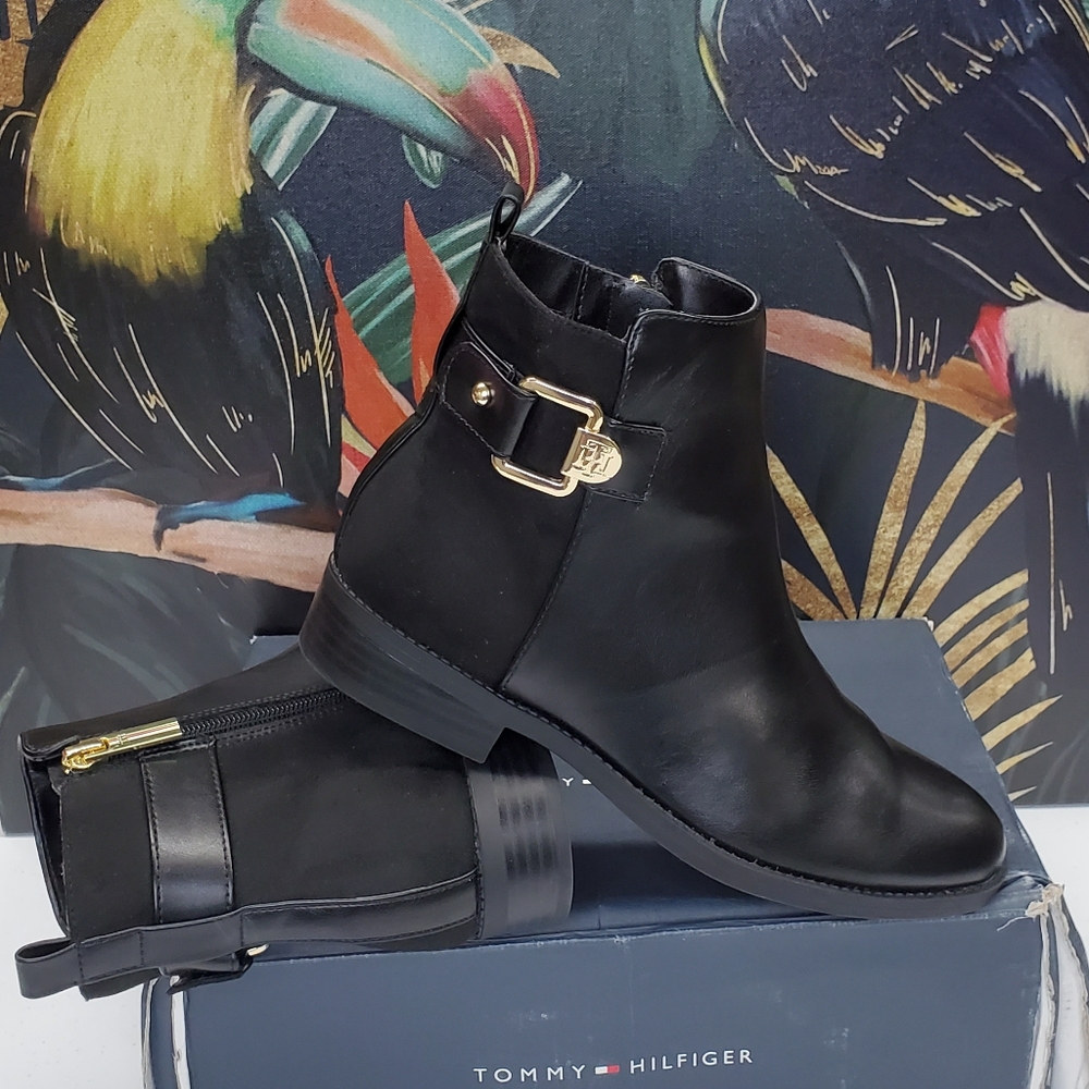Tommy Hilfiger Inella Mixed-Media Booties